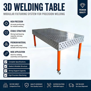 <span class=keywords><strong>Table</strong></span> de travail de soudage flexible 3D D28, plateforme de soudage en acier nitrué <span class=keywords><strong>perforé</strong></span> pour la fabrication en atelier - Product Image 2