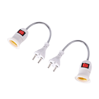 Adaptateur d'extension flexible E27 pour ampoule LED, support de lampe à douille murale, support de lampe à vis, prise EU