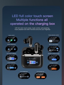 V8 ANC Hiển Thị Kỹ Thuật Số Màn Hình LCD Điều Khiển Cảm Ứng Trong Tai TWS Tai Nghe ENC Tiếng Ồn Hủy Bỏ Bt Thể Thao Tai Nghe Earbuds - Product Image 6