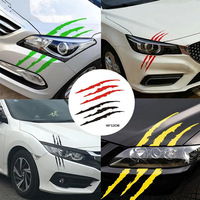 Autocollant griffe de voiture, décalcomanie anti-rayures pour phare, autocollant décoratif modifié pour carrosserie, décalcomanie griffe en PVC pour feux latéraux de voiture, pour tuning automobile