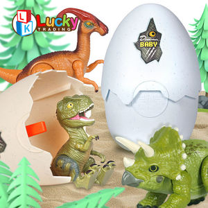 Œuf à couver de <span class=keywords><strong>dinosaure</strong></span> Jurassic avec figurine de <span class=keywords><strong>dinosaure</strong></span> réaliste Dino avec lumières LED sonores contrôle tactile enfant Triceratops - Product Image 4