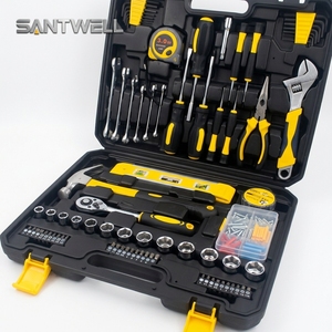 108-PCS <b>Hand</b> <b>Tool</b> <b>Set</b> Heat-treated Carbon Steel Complete Multi-purpose Hardware Kits for Home Repair & Industrial Maintenance - Product Image 1