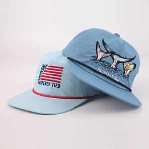 OEM Wholesale Custom Embroidery Logo Sporty Waterproof Fruit Unisex Polyester/Cotton <b>Snap</b> Back <b>Caps</b> Flat Bill Unstructured Rope - Product Image 3
