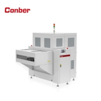 Ligne de fabrication de lots de circuits imprimés multi-variantes avec déchargeur SMT double magazine OK/NG, PLC et moteur, et conception à double compartiment à échange rapide