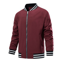 Veste de baseball hommes taille européenne Style Simple col montant décontracté printemps automne vêtements d'extérieur