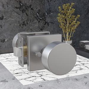 Kenop dan kunci pintu privasi Satin Aloi seng Modern dengan pemasangan mudah untuk pintu kamar mandi Hotel Apartemen - Product Image 3