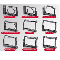   Cage pour appareil photo Sony A7RIII / A7III / A7M3 A7R5/A7M5 A6000/6300/6400/6500 FX3 Fujifilm X-T5 avec support griffe porte-accessoire