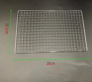 Galvanized Barbecue Mesh, Outdoor Wire Mesh, One-time Long Rectangular Grid Barbecue Meat Net, Barbecue Skewer Grid - Product Image 5