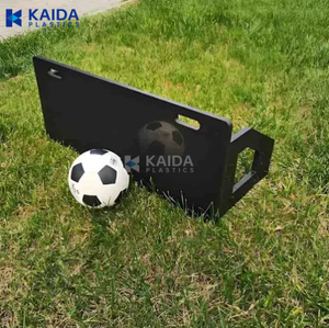 Peralatan latihan kemampuan reaksi sepak bola kustom Logo HDPE papan UHWMPE Rebound sepak bola