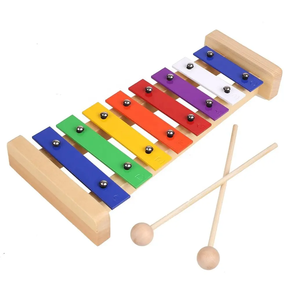 子供のための木琴子供のための誕生日の休日の贈り物としての音楽玩具幼児のための完全に8つの調整された楽器の贈り物