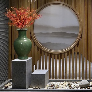 <span class=keywords><strong>Vase</strong></span> de glaçure de fissure de glace <span class=keywords><strong>vert</strong></span> antique fait à la main grande <span class=keywords><strong>bouteille</strong></span> de fleur en porcelaine de Style Art déco en céramique chinoise pour la décoration de la maison - Product Image 3