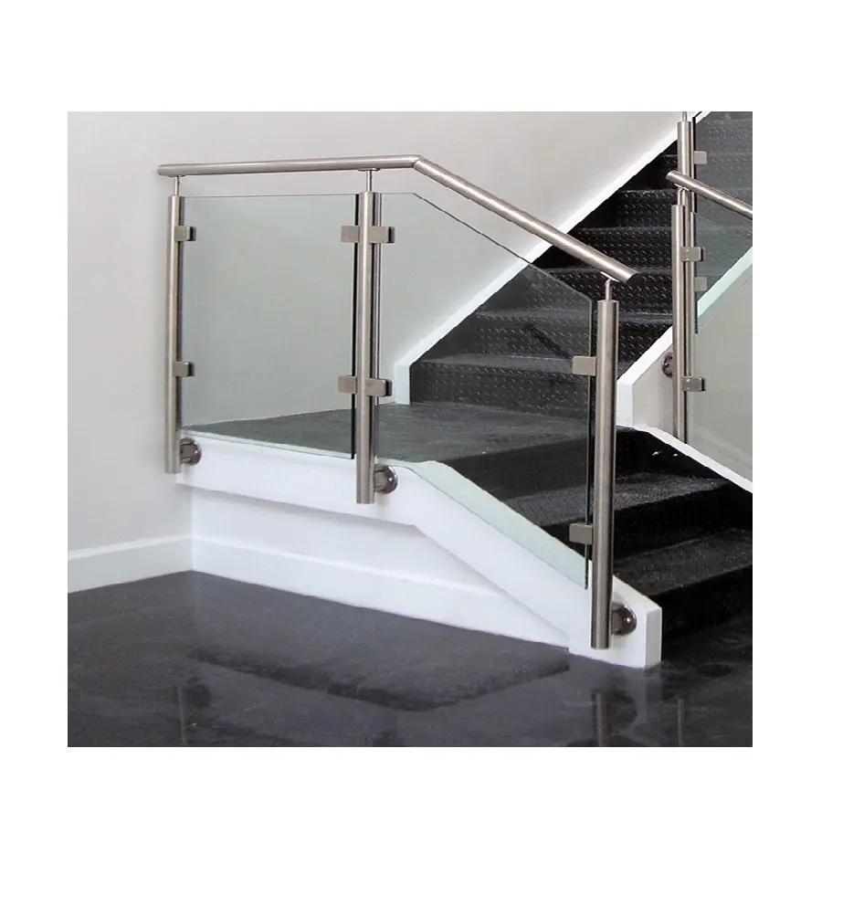 Barandilla de cristal para decoración del hogar, sistema de barandilla para balcón, barandilla para escaleras