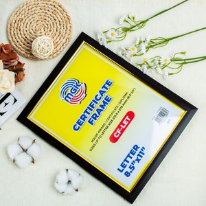 8.5x11 Inch Classic Black PS Material Certificate <strong>Photo</strong> Frame Diploma Document Display <strong>Holder</strong> with Tabletop Stand &amp; Wall Hook - Product Image 5