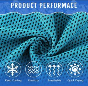 Custom Logo Printed Quick Dry Polyester Microfiber Ice Cooling Neck Towel Instant Cold Sports Gym Workout Towel - Product Image 2