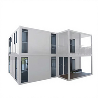 Bâtiment modulaire préfabriqué standard de 20 pieds avec isolation par panneaux sandwich, conteneur démontable en kit plat