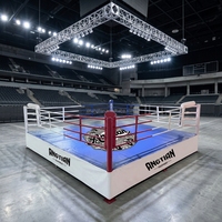 Ring de boxe et de lutte surélevé de haute qualité pour Muay Thai et MMA, pour extérieur, avec table de sol intégrée, à vendre