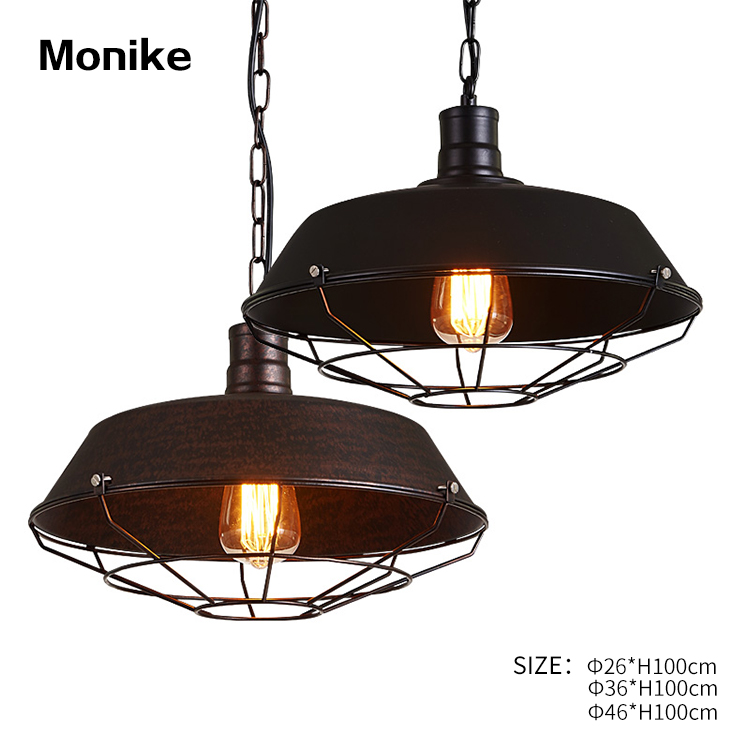 New Design Indoor Living Room Dinning Room Decoration E27 Iron Modern Pendant Light