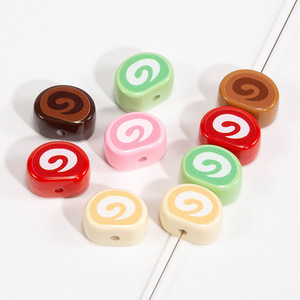 Cuisson Gâteau Dessert Rouleau <span class=keywords><strong>Suisse</strong></span> Perles Alimentaires pour DIY Stylo Porte-clés Sac Charmes - Product Image 3