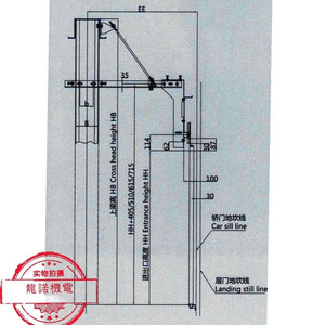 Operador de Puerta Sincrónico de Imán Permanente 131-09 JJ700JJ750JJ800JJ850JJ900JJ950JJ1000JJ1050JJ1100JJ1200 para Ascensor Automático - Product Image 2