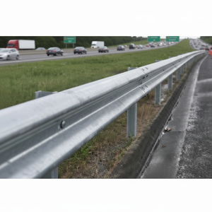 ガードレールサプライヤー 高品質スチールWビーム衝突防止道路バリケード スリランカ向け高速道路ガードレール - Product Image 1