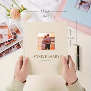 A3 Leather Spiral Cover Address <b>Book</b> for <b>Wedding</b> Anniversary Memory Diary Instant Record - Product Image 2