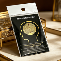 Autocollant anti-radiation personnalisé Quantum Shield 5G, puce térahertz, autocollant anti-radiation doré 24K pour téléphone