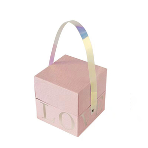 Cajas <span class=keywords><strong>de</strong></span> Regalo <span class=keywords><strong>de</strong></span> Lujo en Color Rojo Púrpura, Cajas <span class=keywords><strong>de</strong></span> <span class=keywords><strong>Dulces</strong></span> para Boda <span class=keywords><strong>con</strong></span> Asas - Product Image 2