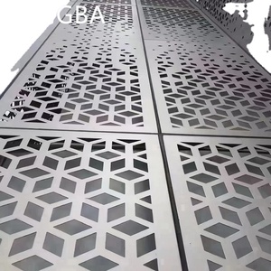 Systèmes de murs de façades de revêtements extérieurs Panneaux sculptés découpés au laser en aluminium ignifuge imperméable au design moderne - Product Image 3