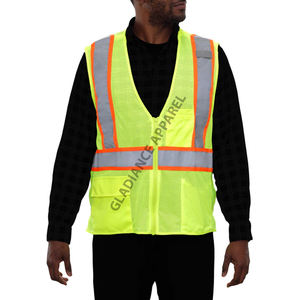 Combinaison de travail de chantier, sécurité, haute visibilité, imperméable, respirante, tissu polyester, vente en gros - Product Image 2