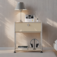 Meuble de rangement modulaire en métal moderne sur mesure, buffet en acier industriel pour bureau, salon, maison