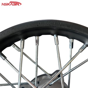 Nuevo Conjunto de Llanta Negra de Hierro de 1.40x10 Pulgadas con Núcleo de Cubo Refrigerado por Agua para Motocicleta KB, Modelo 12-413, Pieza de Repuesto - Product Image 5