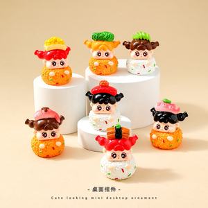 Mignon sushi série <span class=keywords><strong>QQ</strong></span> filles mignon poupée résine bureau petits ornements marée jouer tremble vivre aveugle sac en gros - Product Image 2