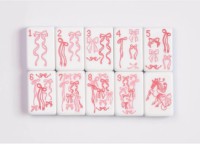 Maßgefertigtes Blaues 4-stufiges Luxuriöses Umweltfreundliches Langlebiges Amerikanisches Mahjong-Set mit 160 Acryl-Steinen für Familien- und Kinderspiele sowie Zusammenkünfte