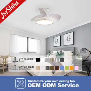 1stshine Ventilador <span class=keywords><strong>de</strong></span> Techo Blanco 30 Pulgadas Cuchillas <span class=keywords><strong>de</strong></span> Plástico Control Remoto Iluminación LED Ventilador <span class=keywords><strong>de</strong></span> Techo Pequeño - Product Image 4