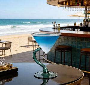 Verre à dessert/milkshake en verre transparent personnalisé OEM/ODM, gobelet en verre coloré vintage et <span class=keywords><strong>vaisselle</strong></span> pour glace sèche - Product Image 1