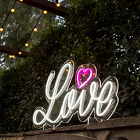 Support décoratif LED personnalisé pour événement, mariage, fête, éclairage lumineux, chiffres, lettres, enseignes au néon
