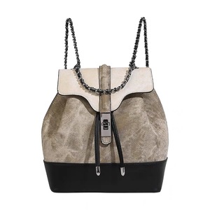Sac à dos en cuir durable de haute qualité, style bohème, résistant à l'eau, avec poignée et sangle, petite taille, pour femme - Product Image 1