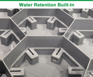 Mô-đun màu xanh lá cây mái hệ thống vật liệu nhựa trồng khay cho lớp thoát nước mô-đun cống di động đa năng hoa Chậu & trồng - Product Image 4