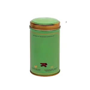 กล่องดีบุกขนาดเล็กทำจากทองแดงสีเงินมัทฉะกระป๋องใส่ชากาแฟหรูหราทันสมัยออกแบบได้ตามต้องการ