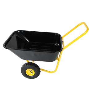 Carretilla de Acero con Ruedas para Almacén en EE. UU., 2 Ruedas, Marco Amarillo, Carro de Mano Resistente para Transporte de Herramientas - Product Image 6