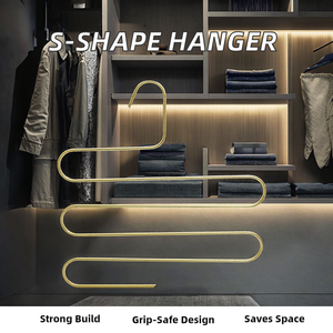 Golden Metal Silk Scarf und <span class=keywords><strong>Tie</strong></span> <span class=keywords><strong>Hanger</strong></span> Premium Haken & Schienen für bequeme Aufbewahrung - Product Image 3