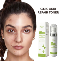 Tonique Réparateur à l'Acide Kojique en Gros, Hydratant, Anti-Âge, Éclaircissant, Soin Visage, Acide Hyaluronique, Atténuation des Cicatrices d'Acné
