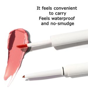 Crayon brillant à lèvres lisse rétractable 2 en 1 OEM Vente en gros Taille de voyage pleine couleur clair Hydratant longue durée à base de plantes - Product Image 4