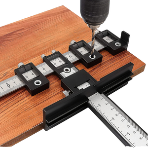 Alat Jig Perkakas Kabinet DIY-OEM Panduan Pengeboran Kayu untuk Memasang Gagang dan Kenop pada Pintu dan Laci - Product Image 4