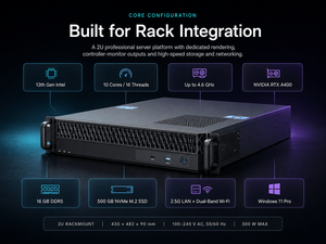 Serveur multimédia 2U en rack pour lecture 8K/4K, décodage matériel, fusion d'écrans virtuels pour affichage numérique - Product Image 5
