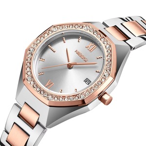 Drioshipping, marca de lujo, relojes de cuarzo para mujer, reloj de cristal de diamante para mujer, función Solar de acero inoxidable embalado en caja - Product Image 3