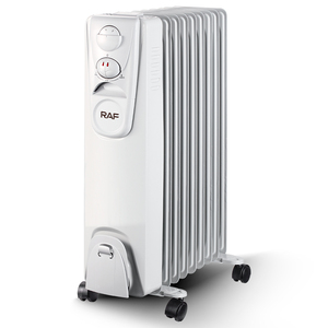 Calentador eléctrico de radiador lleno de aceite RAF de 2000W con funcionamiento silencioso de ajuste de tres engranajes y ruedas portátiles - Product Image 1