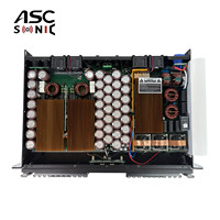 Amplificateur PA Ascsonic D24K2 à deux canaux, 12600 Watts, 1U, classe D, construction métallique, AC 110-240V, facteur de amortissement 5000