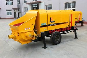 Bomba de Concreto Eléctrica de la Marca JIUHE, Fabricada en China, Modelo HBT80, Bomba de Concreto Portátil Montada en Remolque - Product Image 2