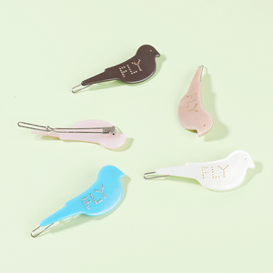CSQWK0465 precio de venta directa de fábrica color personalizado colorido pájaro acetato flog garra clips niñas joyería para el cabello - Product Image 4